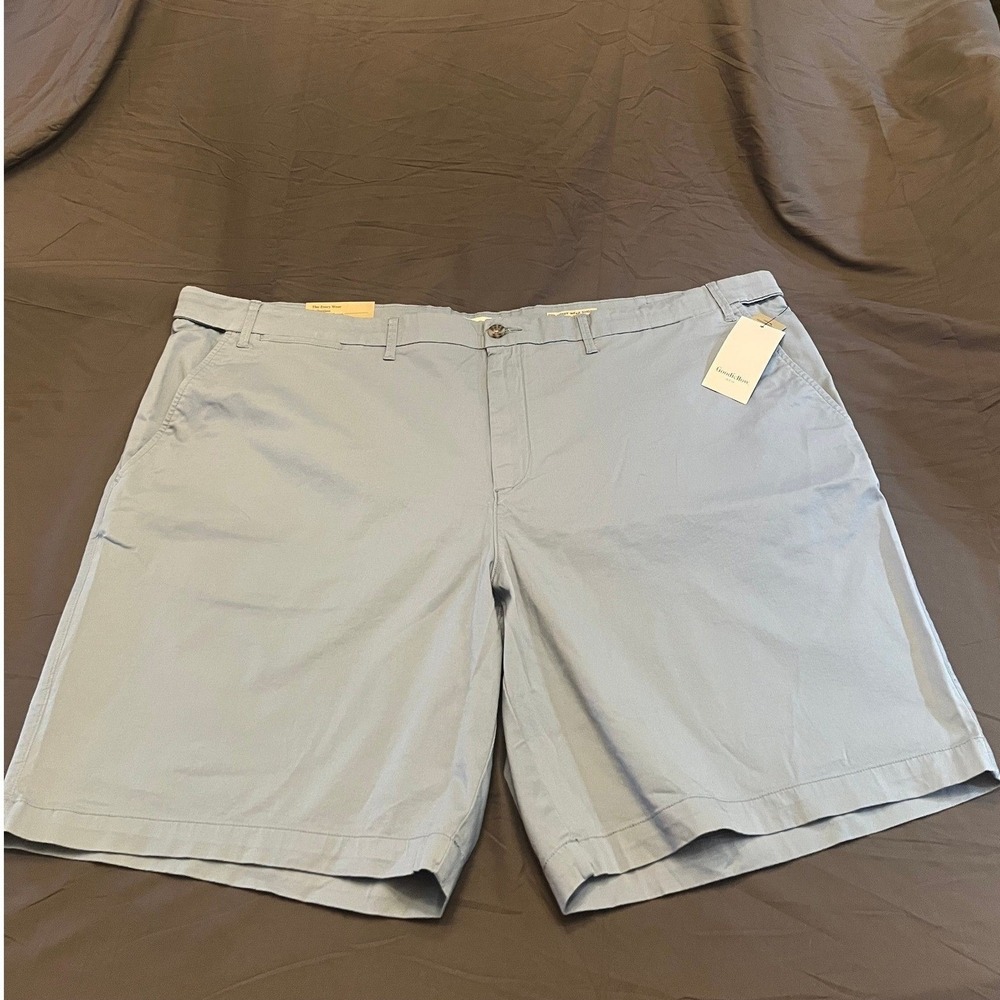 NWT Goodfellow & Co Mens Every Wear Flat Front Shorts Blue Big & Tall 44W